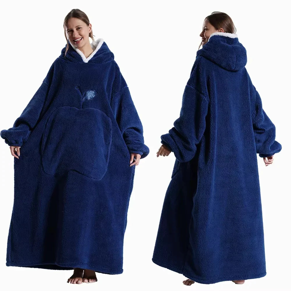 Hoodie-deken Sherpa – Draagbaar met Kangoeroezak