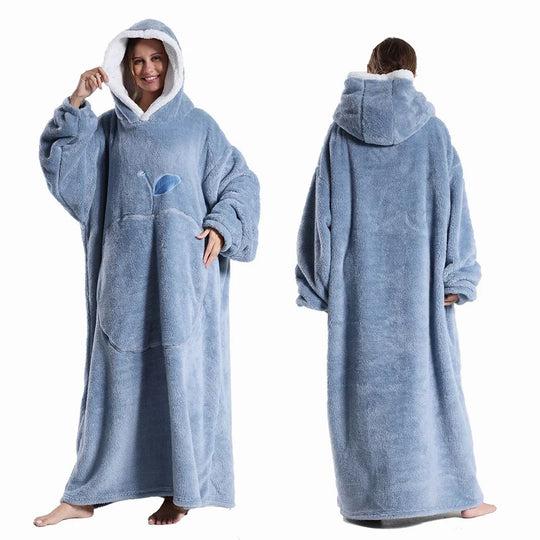 Hoodie-deken Sherpa – Draagbaar met Kangoeroezak