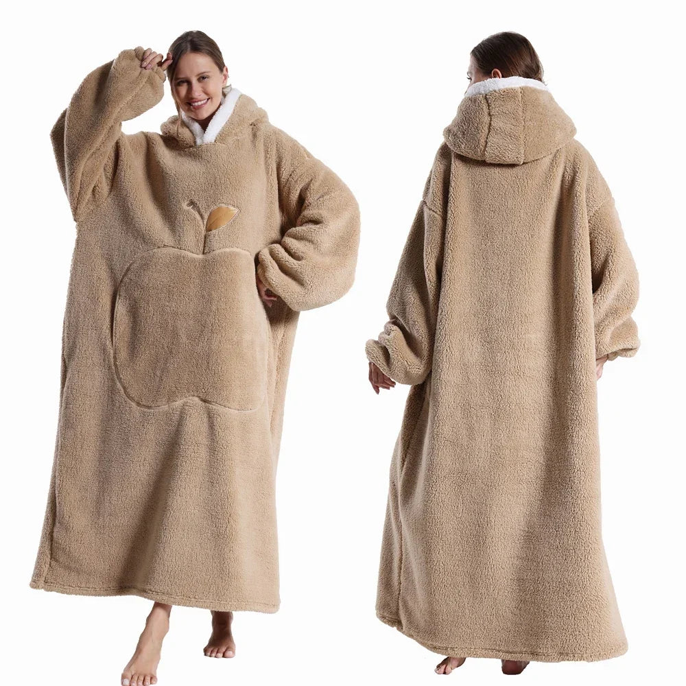 Hoodie-deken Sherpa – Draagbaar met Kangoeroezak