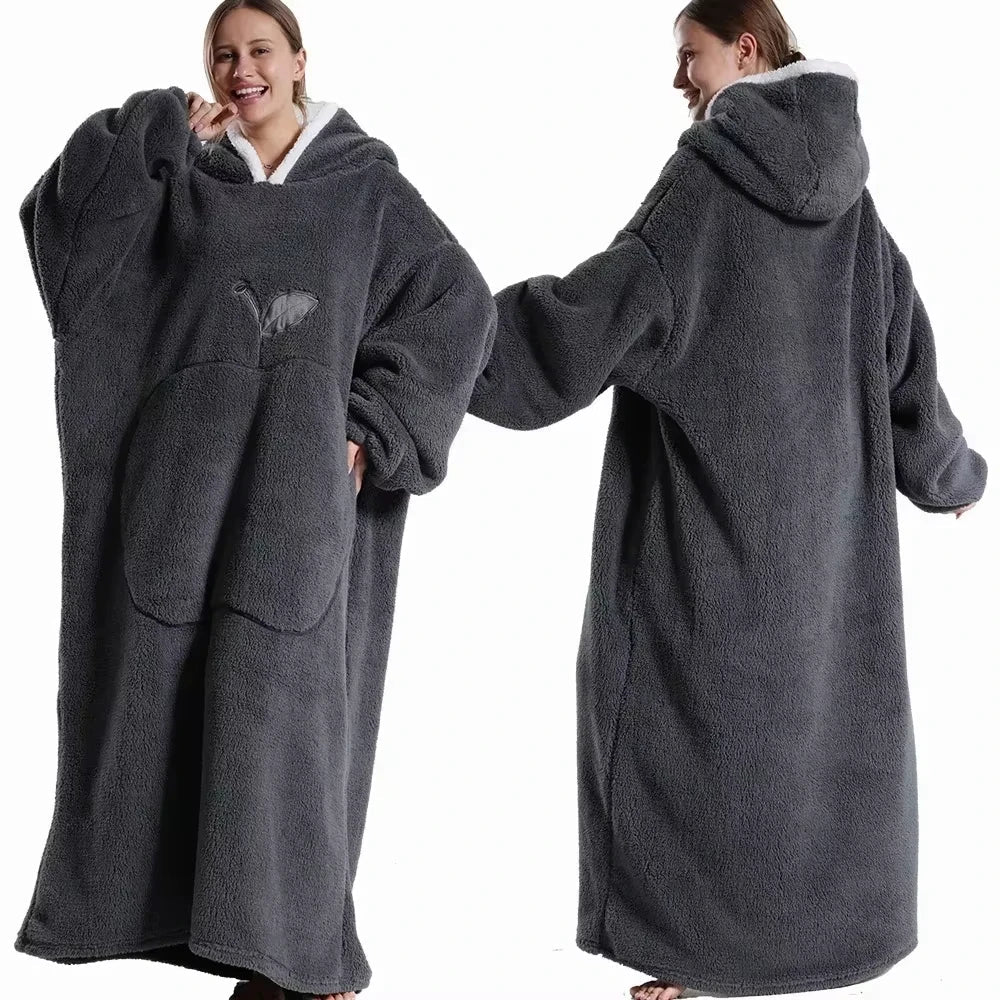 Hoodie-deken Sherpa – Draagbaar met Kangoeroezak
