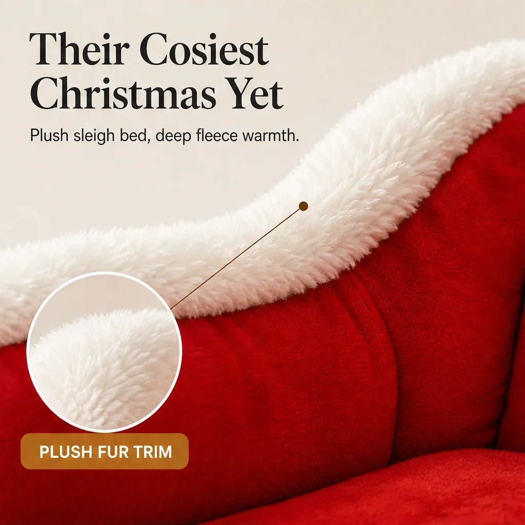 Huisdierbed Fleece – in Sledeontwerp