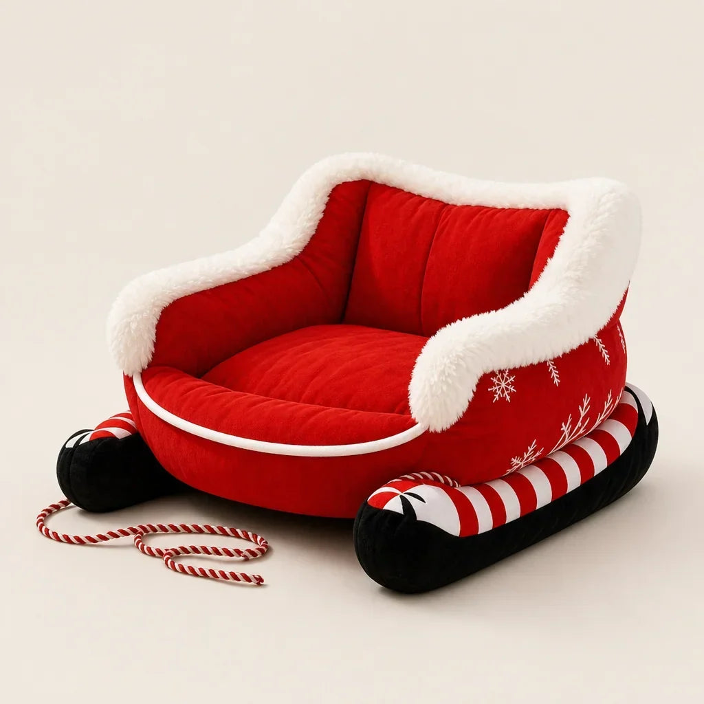 Huisdierbed Fleece – in Sledeontwerp
