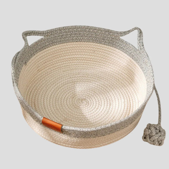 Kattenmand Gevlochten Katoen – Zacht & Decoratief Kattenbed