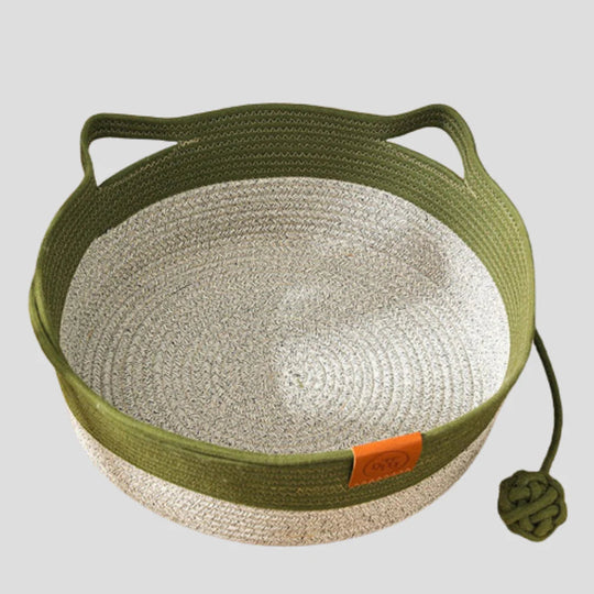 Kattenmand Gevlochten Katoen – Zacht & Decoratief Kattenbed