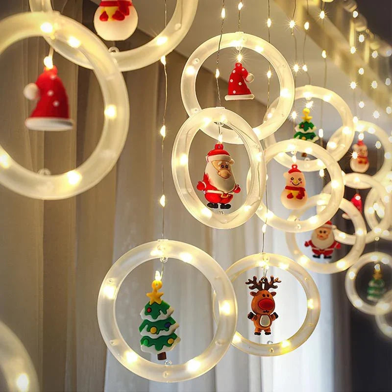 Kerstverlichting Raam – LED-Figuren in Warmwit