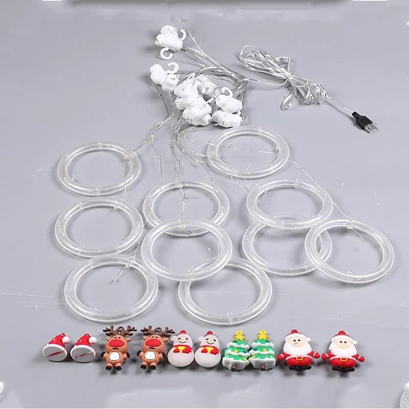 Kerstverlichting Raam – LED-Figuren in Warmwit