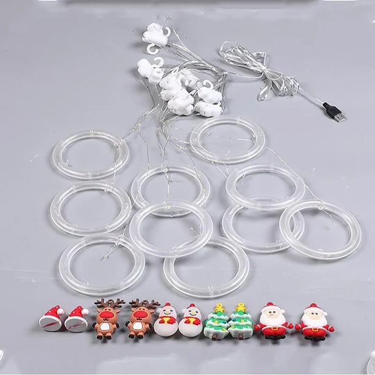 Kerstverlichting Raam – LED-Figuren in Warmwit