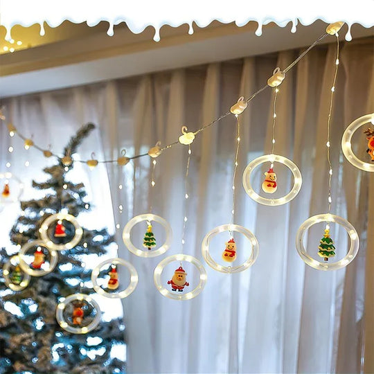 Kerstverlichting Raam – LED-Figuren in Warmwit