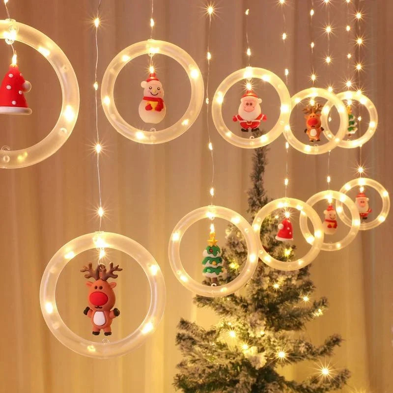 Kerstverlichting Raam – LED-Figuren in Warmwit