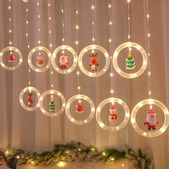 Kerstverlichting Raam – LED-Figuren in Warmwit
