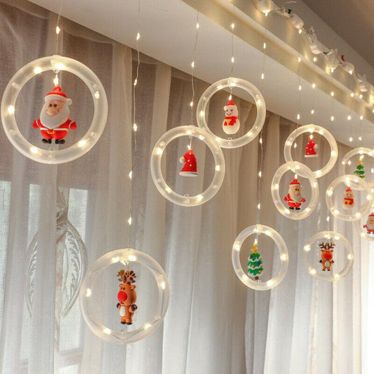 Kerstverlichting Raam – LED-Figuren in Warmwit