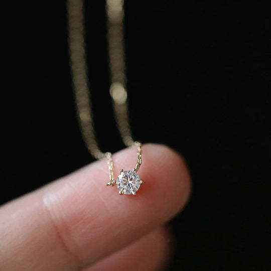 Shining Zircon | Unique Shimmering Cubic Zirconia Necklace