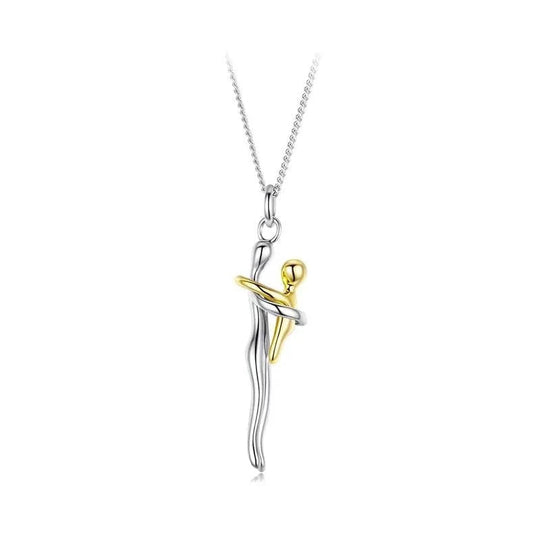 Ketting Moeder & Kind – Tweekleurige Omhelzingshanger