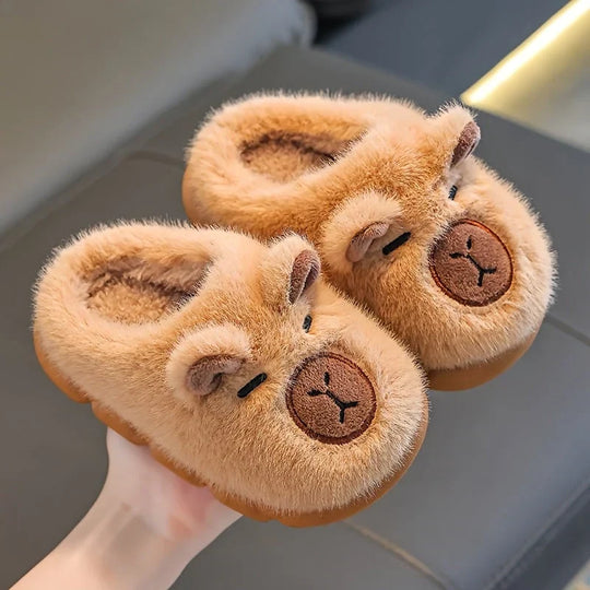 Kinderpantoffels Gevoerd – met Diermotief