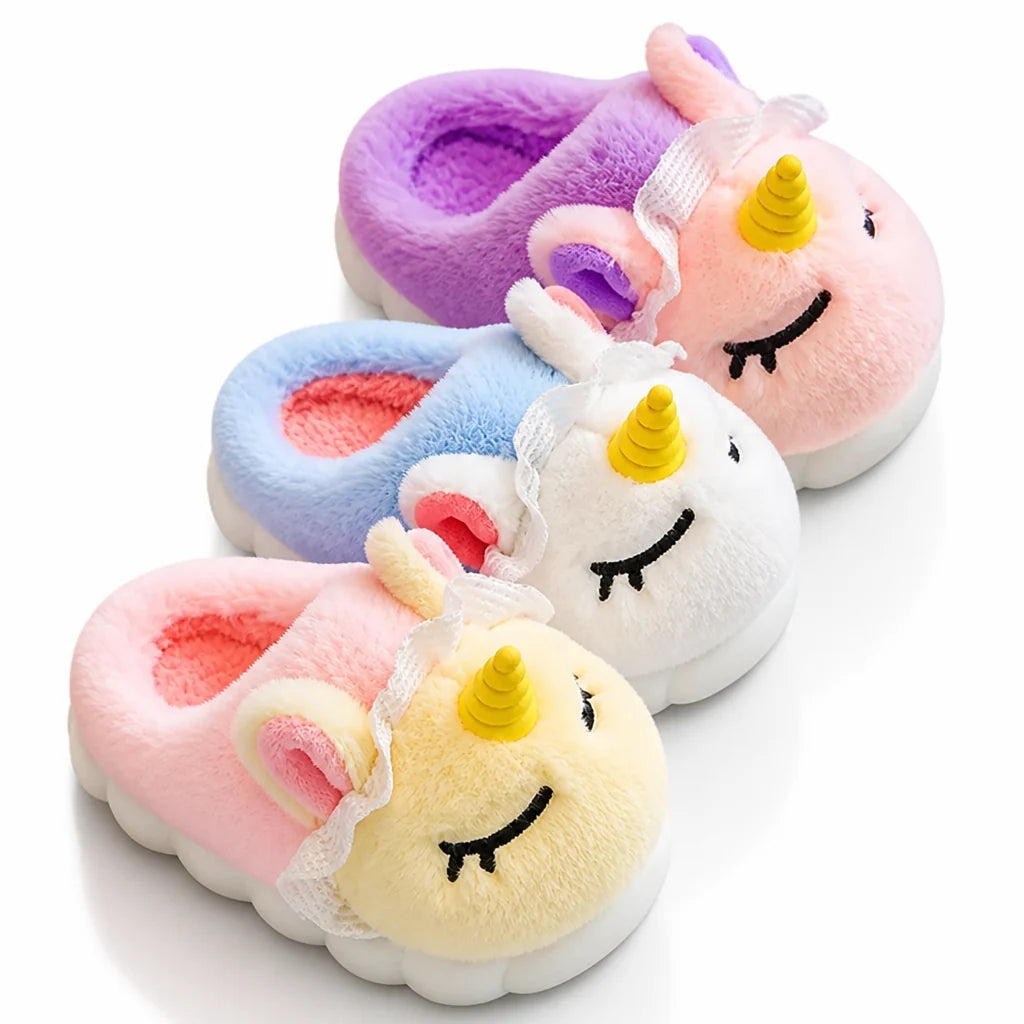 Kinderpantoffels Pluche – met Eenhoorndesign