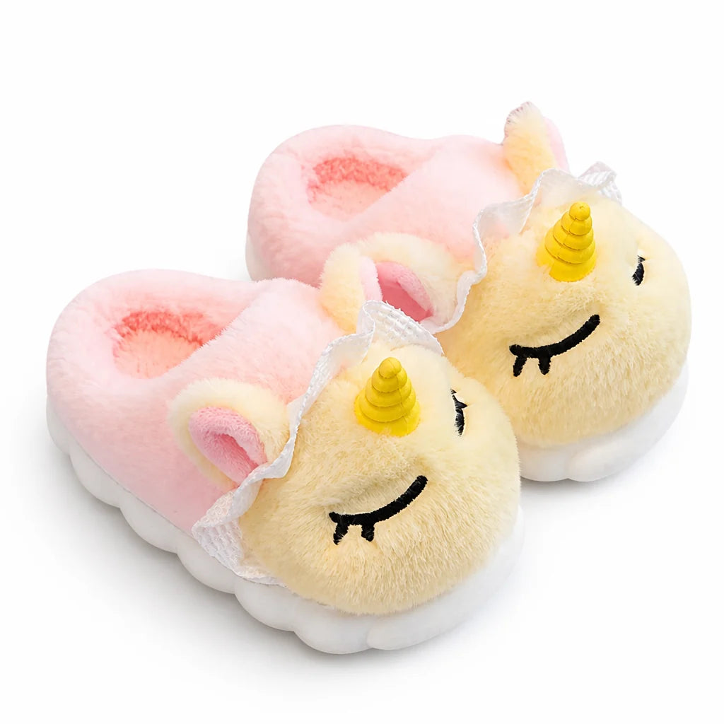 Kinderpantoffels Pluche – met Eenhoorndesign