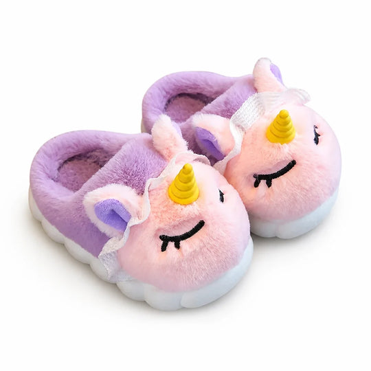Kinderpantoffels Pluche – met Eenhoorndesign