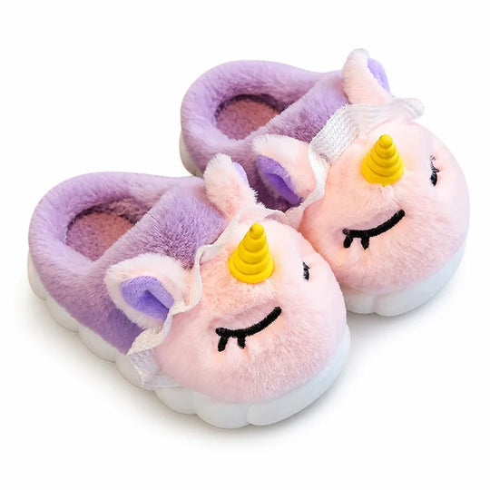Kinderpantoffels Pluche – met Eenhoorndesign