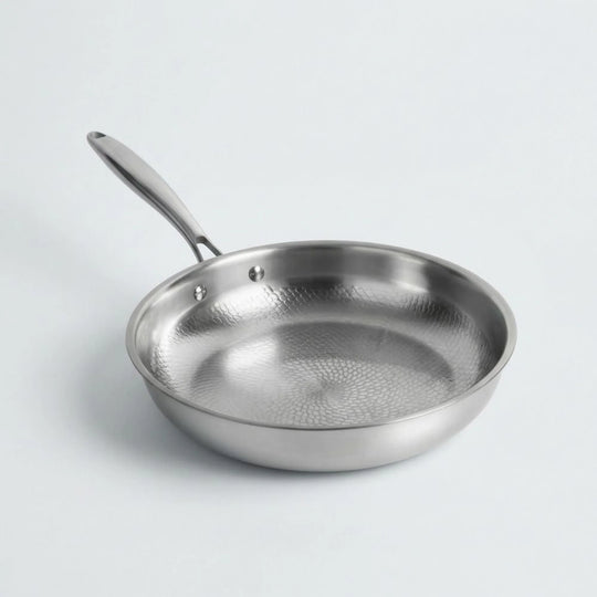 Koekenpan Titanium – Gehamerde Bodem met Glazen Deksel