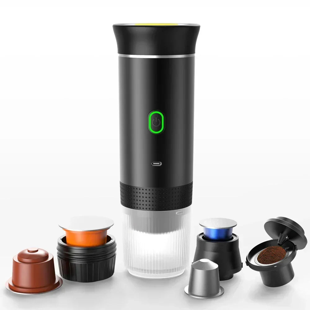 Koffiezetter Draadloos – To-Go Beker met Één Knop