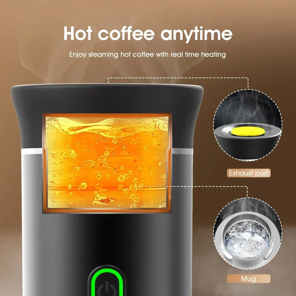 Koffiezetter Draadloos – To-Go Beker met Één Knop