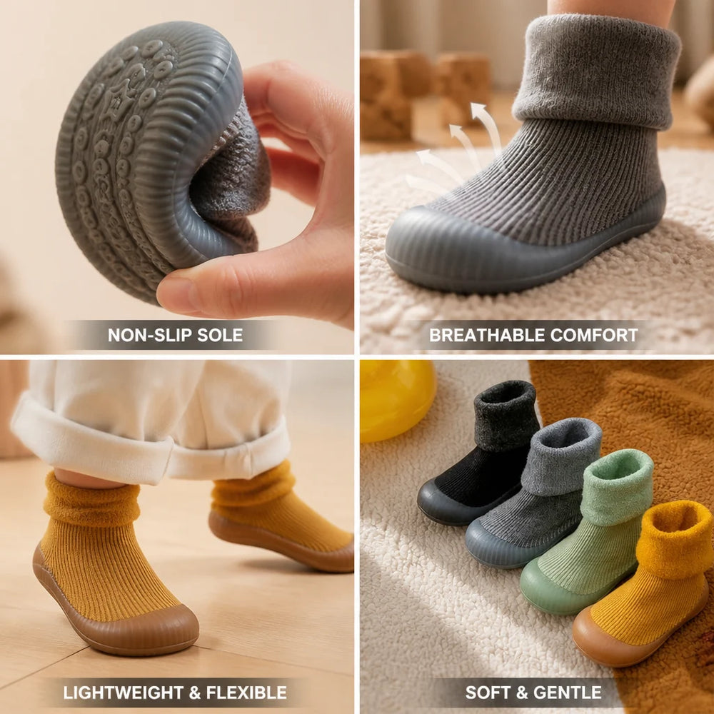 Loopsokschoenen Baby – Flexibel met Gripzool