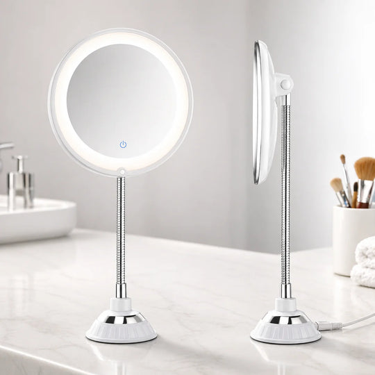Make-upspiegel LED – 10x Vergroting met Zuignap