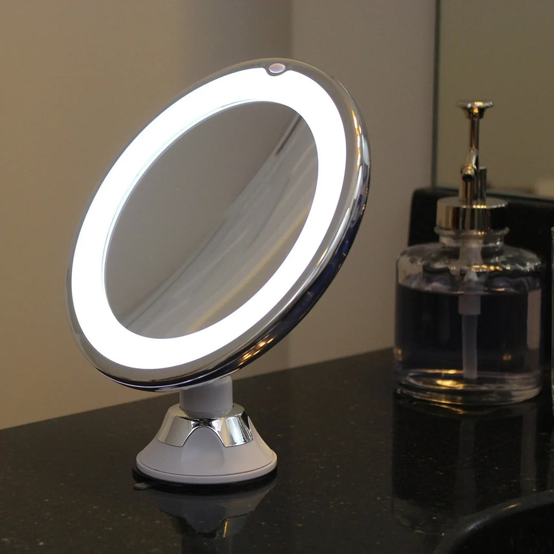 Make-upspiegel LED – met 10x Vergroting en Zuignap
