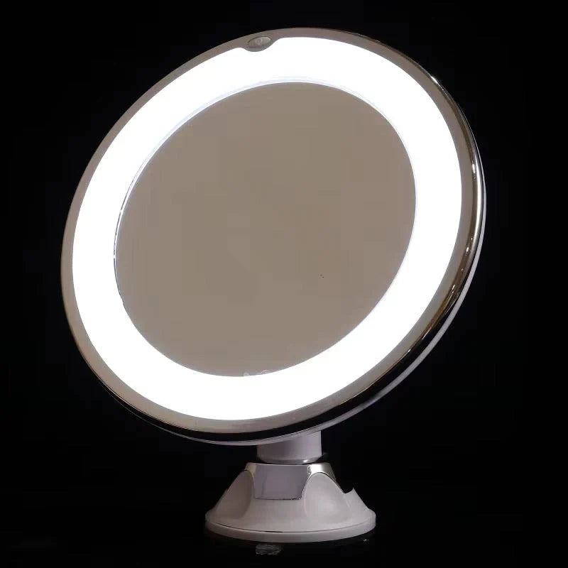 Make-upspiegel LED – met 10x Vergroting en Zuignap