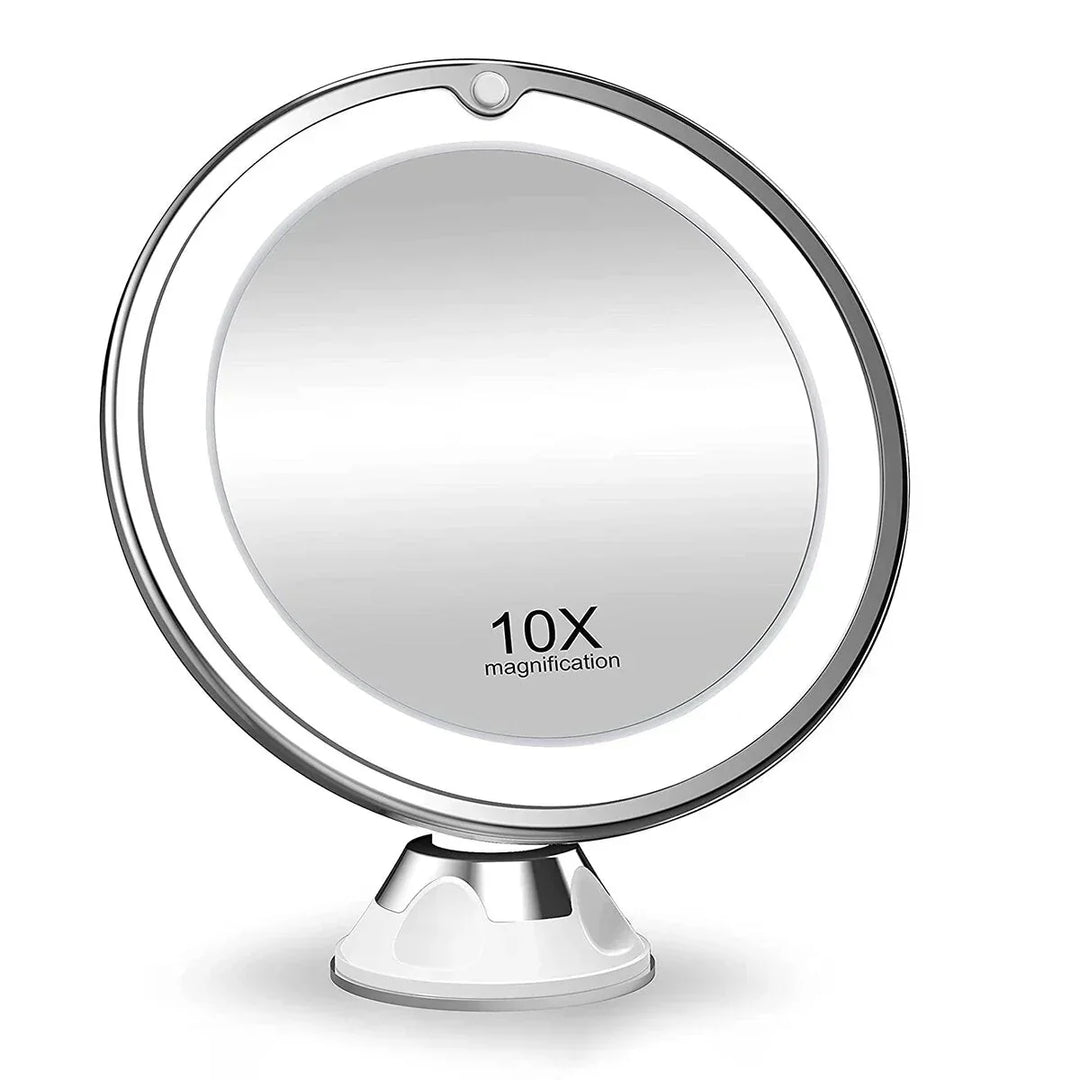 Make-upspiegel LED – met 10x Vergroting en Zuignap