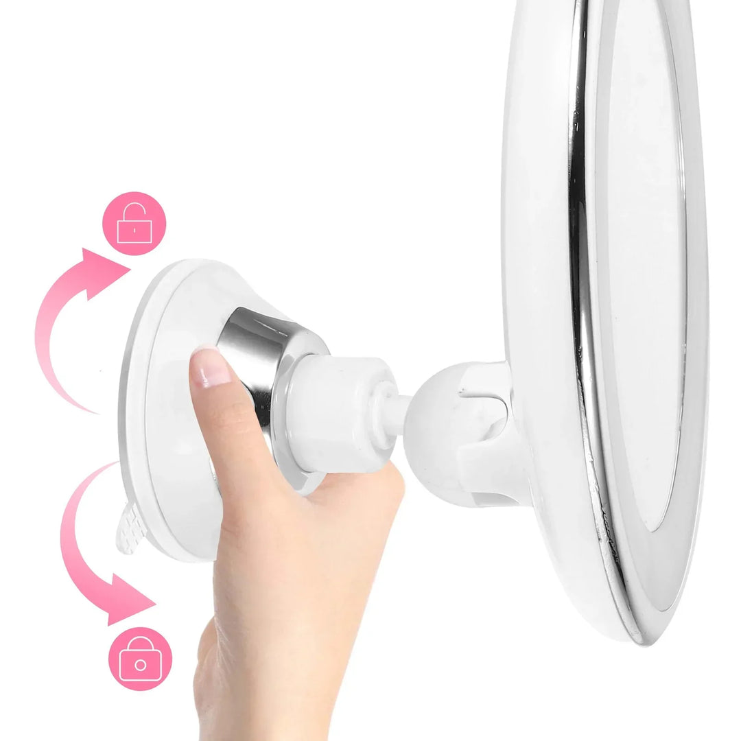 Make-upspiegel LED – met 10x Vergroting en Zuignap