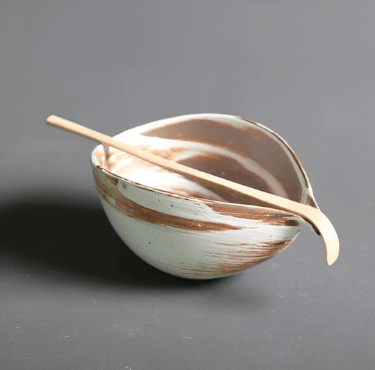 Matcha-set van Keramiek en Bamboe – 4-delig – Japans Theeset