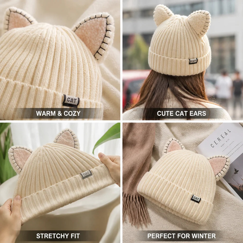 Muts Gebreid – met Kattenoren