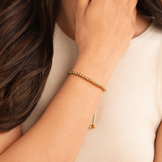 Gouden armband met kralen