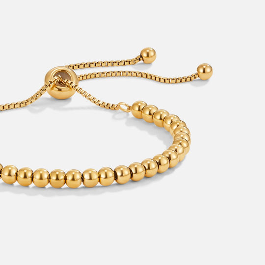 Gouden armband met kralen