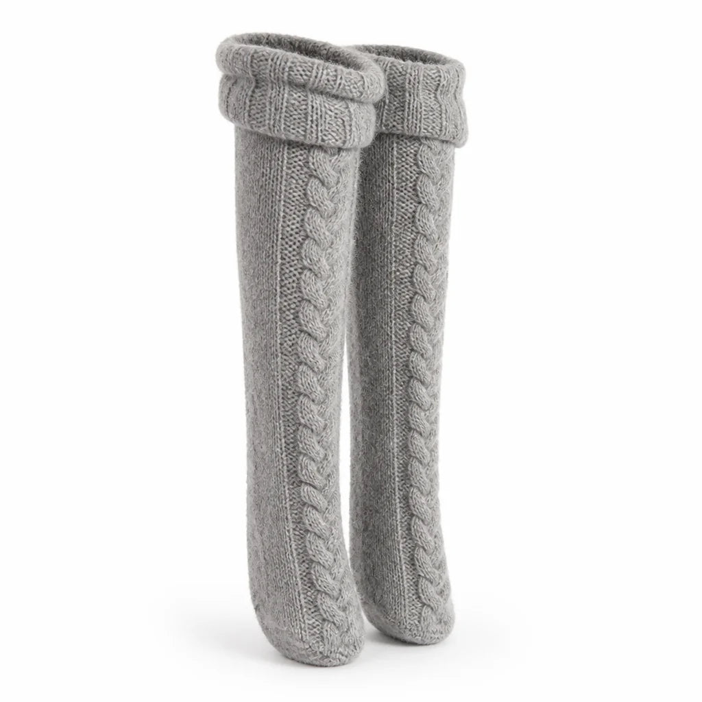 Overknee Sokken Gebreid – met Elastische Pasvorm