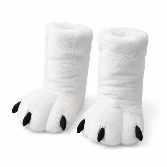 Pantoffels Berenpoten – Pluizig met Rubberzool