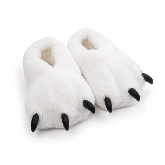 Pantoffels Berenpoten – Pluizig met Rubberzool