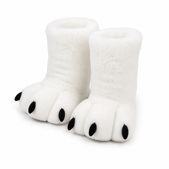 Pantoffels Berenpoten – Pluizig met Rubberzool