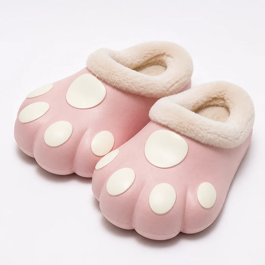 Pantoffels Pluche – Kattenpootjes met Fleecevoering