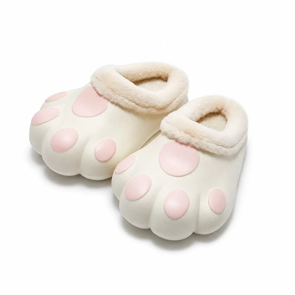 Pantoffels Pluche – Kattenpootjes met Fleecevoering