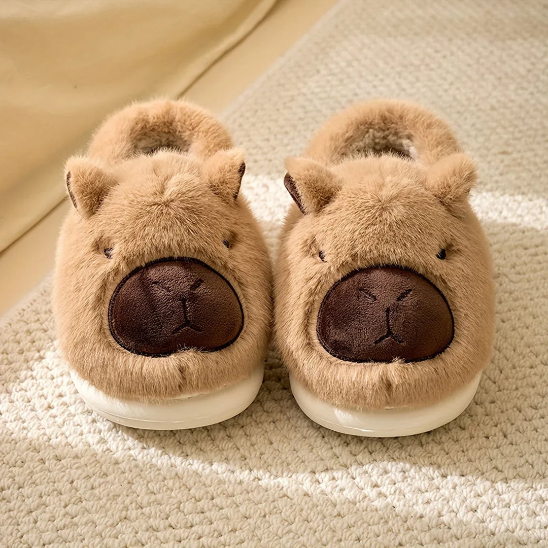 Pantoffels Pluche – met Capybara-Motief