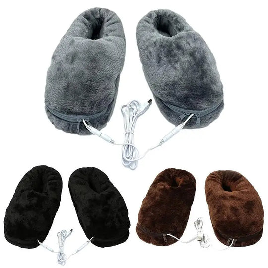 Pantoffels Verwarmd – USB-verwarming met Pluchevoering