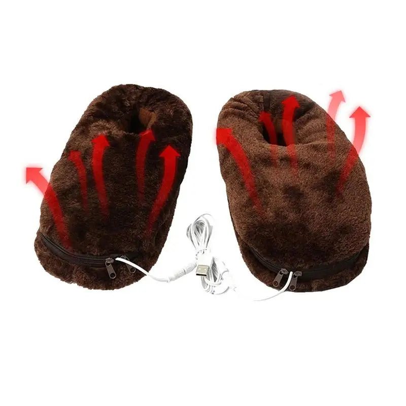 Pantoffels Verwarmd – USB-verwarming met Pluchevoering