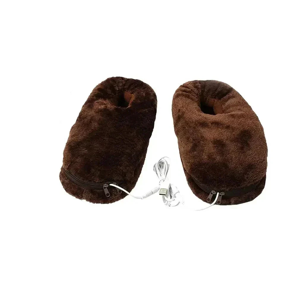 Pantoffels Verwarmd – USB-verwarming met Pluchevoering