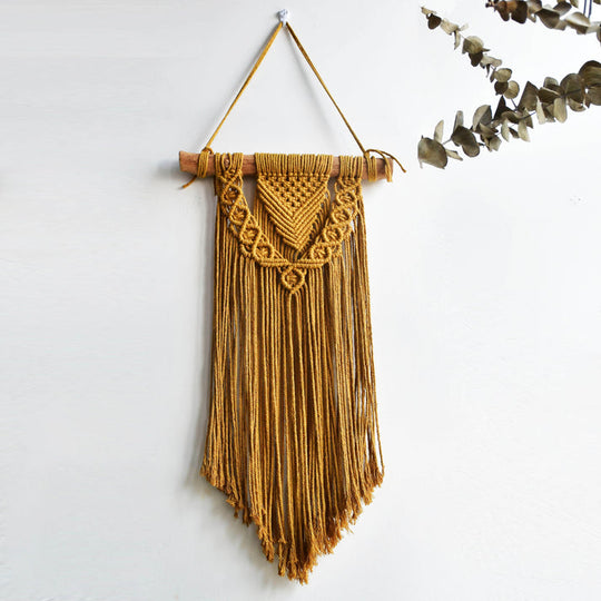 Decorazione da parete boho in macramè