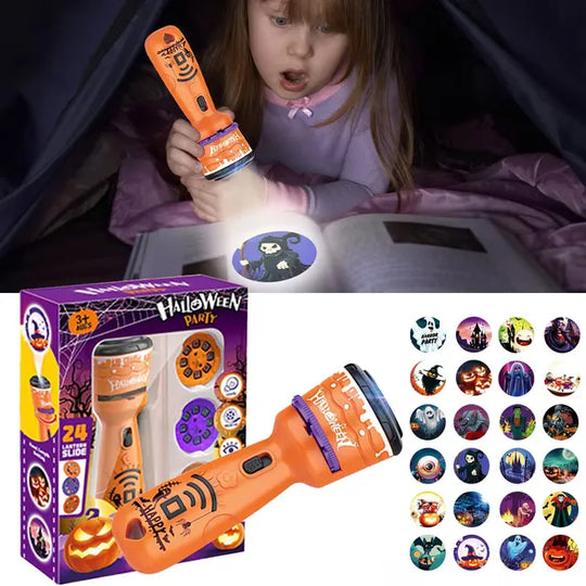 Projectielamp Kinderen – Zaklamp met 24 Motieven