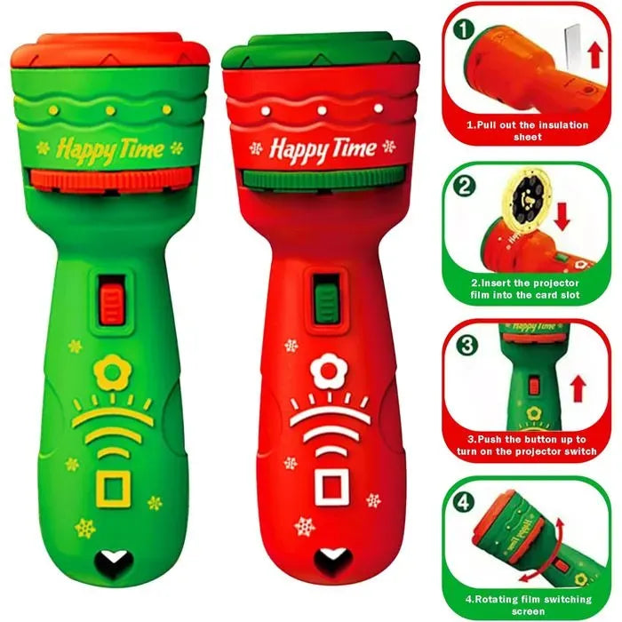 Projectielamp Kinderen – Zaklamp met 24 Motieven