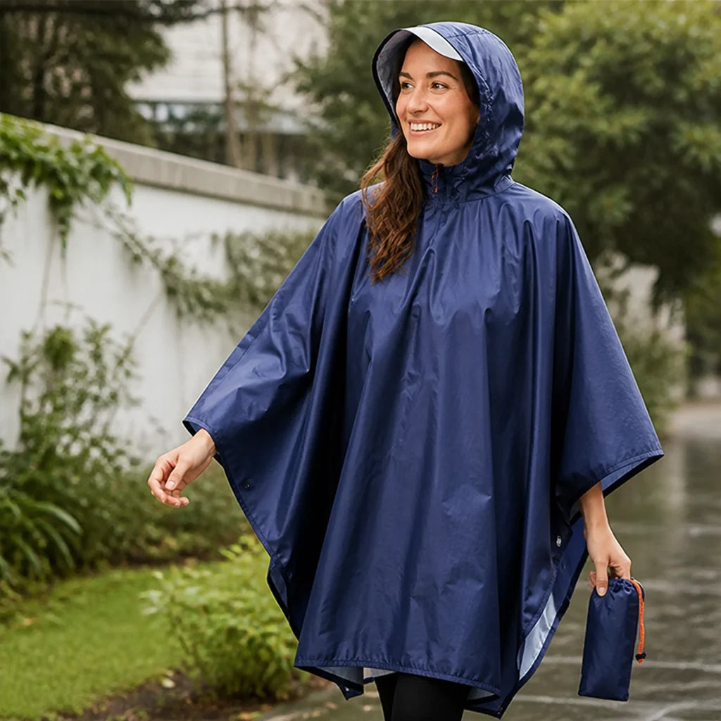Regenponcho – Eendelig met Capuchon en Mouwen