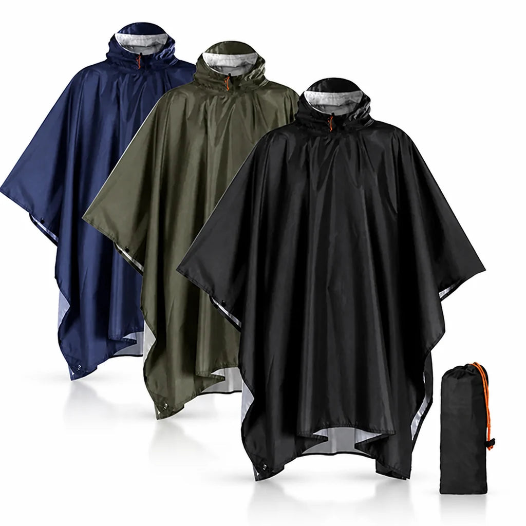 Regenponcho – Eendelig met Capuchon en Mouwen